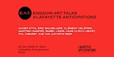 E.A.T. X Lafayette Anticipations 2026