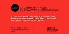 E.A.T. X Lafayette Anticipations 2026