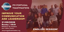 PM PORTUGAL TOASTMASTERS | September 21st | English Session!