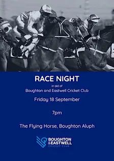 Race Night in aid of Boughton & Eastwell Cricket Club