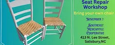 Woven Chair Seat Repair Workshop