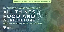 Join Food Tank at COP31 Türkiye