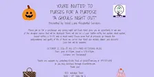 Purses for a Purpose, "A Ghouls Night Out"