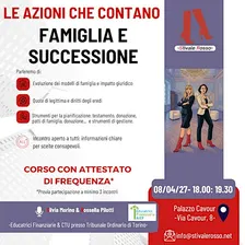 LE AZIONI CHE CONTANO - FAMIGLIA E SUCCESSIONE