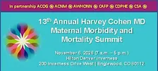 Harvey Cohen MD Maternal Morbidity & Mortality Summit REGISTRANTS 2026