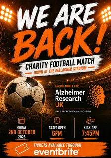 Alzheimer Research UK charity Football match