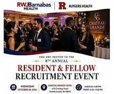 RWJBH 8th Annual Resident & Fellow Recruitment Event on 10/28/26