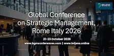 Global Conference on Strategic Management, Rome Italy 2026