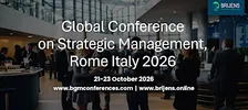 Global Conference on Strategic Management, Rome Italy 2026
