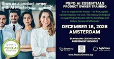 Product Owner - AI Essentials (PSPO-AIE). A Scrum.org Certified Training.
