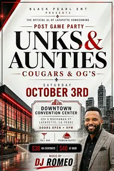UNKS & AUNTIES COUGARS & OG'S