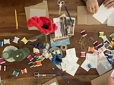Atelier Broderie sur Carte Postale