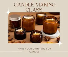 Candle making class at The Vineyard at Hershey