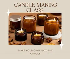 Candle making class at The Vineyard at Hershey