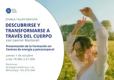 CHARLA-TALLER GRATUITA: DESCUBRIRSE Y TRANSFORMARSE A TRAVÉS DEL CUERPO