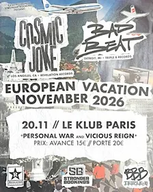 COSMIC JOKE + BAD BEAT + RUST + PERSONAL WAR + VICIOUS REIGN - LE KLUB