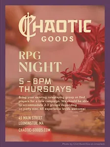 Chaotic Goods RPG Nights