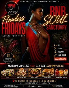 ARE N BEE SOUL SANCTUARY: flawless fridays  VIP TABLE ONLY RSVP