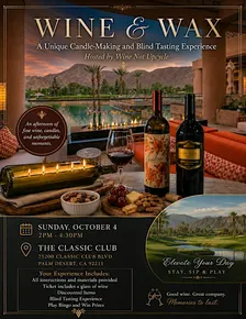 Wine & Wax: Candle Making Experience (The Classic Club)