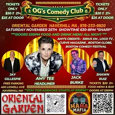 OG's Comedy Dinner Show Saturday November 25th Thanksgiving Eve w/Amy Tee !
