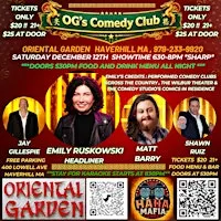 OG's Comedy Club Dinner Show Sat December 12 w/Emily Ruskowski Haverhill MA