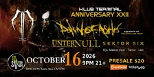 DAWN OF ASHES - UNTER NULL - SEKTOR SIX Live in SANAT ANA CA.