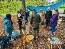 Chips Wellness Whittling Club in Wardown Park