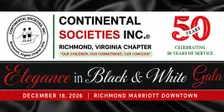 35th Annual Elegance in Black and White Gala Continental Societies, Inc