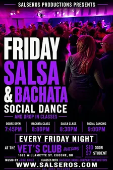 Salsa & Bachata Social Dance and  Drop-in Class