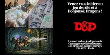 Initiation à Donjons & Dragons - campagne spéciale débutants.tes - Paris