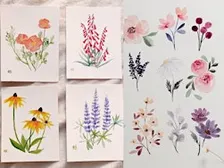 Hello Sunshine pop up art class - BYOB Watercolor cards painting