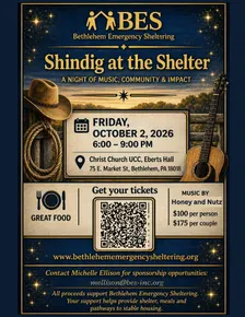 2026 Shindig at the Shelter: A Fundraiser to Support BES