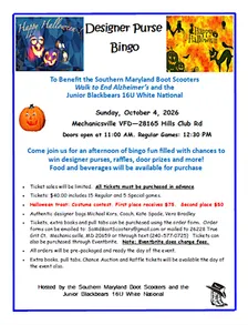 Halloween Designer Purse Bingo