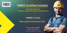 FIMER Certified Installer - 18 novembre 2026