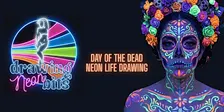 Drawing Neon Bits: Day of the Dead Neon Life Drawing, in Leigh on Sea