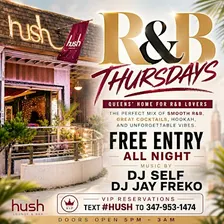 R&B Thursdays at Hush Garden &  lounge