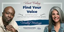 Building public speaking skills weekly meeting