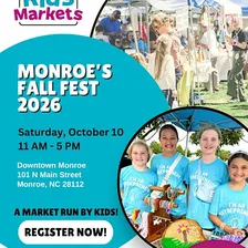 Kids Markets at Monroe’s Fall Fest 2026