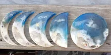 Resin moon phases workshop- you pick - using crystals and glass