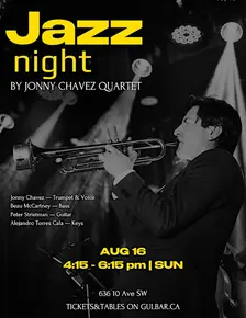 Sunday Jazz with Jonny Chavez Quartet