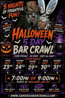 5 Day Halloween Bar Crawl