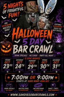 5 Day Halloween Bar Crawl