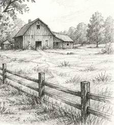 Landscape Pencil Drawing Class for Adults and Teens