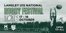 Langley U15 National Rugby Festival 2026 - 17-18 October