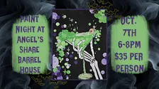Skeleton Paint Night at Angel's Share Barrel House