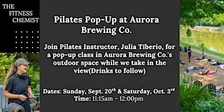 Pilates Pop-Up at Aurora Brewing Co.