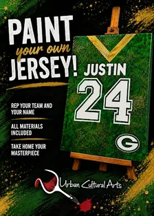 PAINT YOUR OWN JERSEY PAINT & SIP