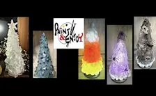 Paint and Enjoy”Traditional or Spooky Sea Glass Tree“ Royal Winery
