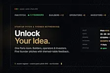 Startup Pitch & Themed Networking Paris | Unlock Your Idea