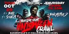 The Fright Crawl | Bakersfield Halloween Bar Crawl 2026 | Thurs, Oct. 29
